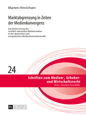 cover image of Marktabgrenzung in Zeiten der Medienkonvergenz